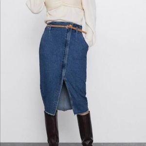 Zara denim skirt